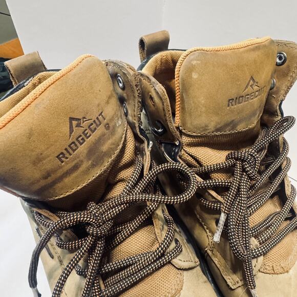 Ridgecut Mens Steel Toe Waterproof Boots work heavy duty Leather RCT001TS sz 9.5 main image 5